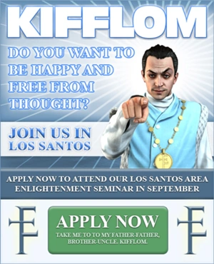 The actual application page from Rockstar's open casting call — where fans could apply to become Epsilon characters.