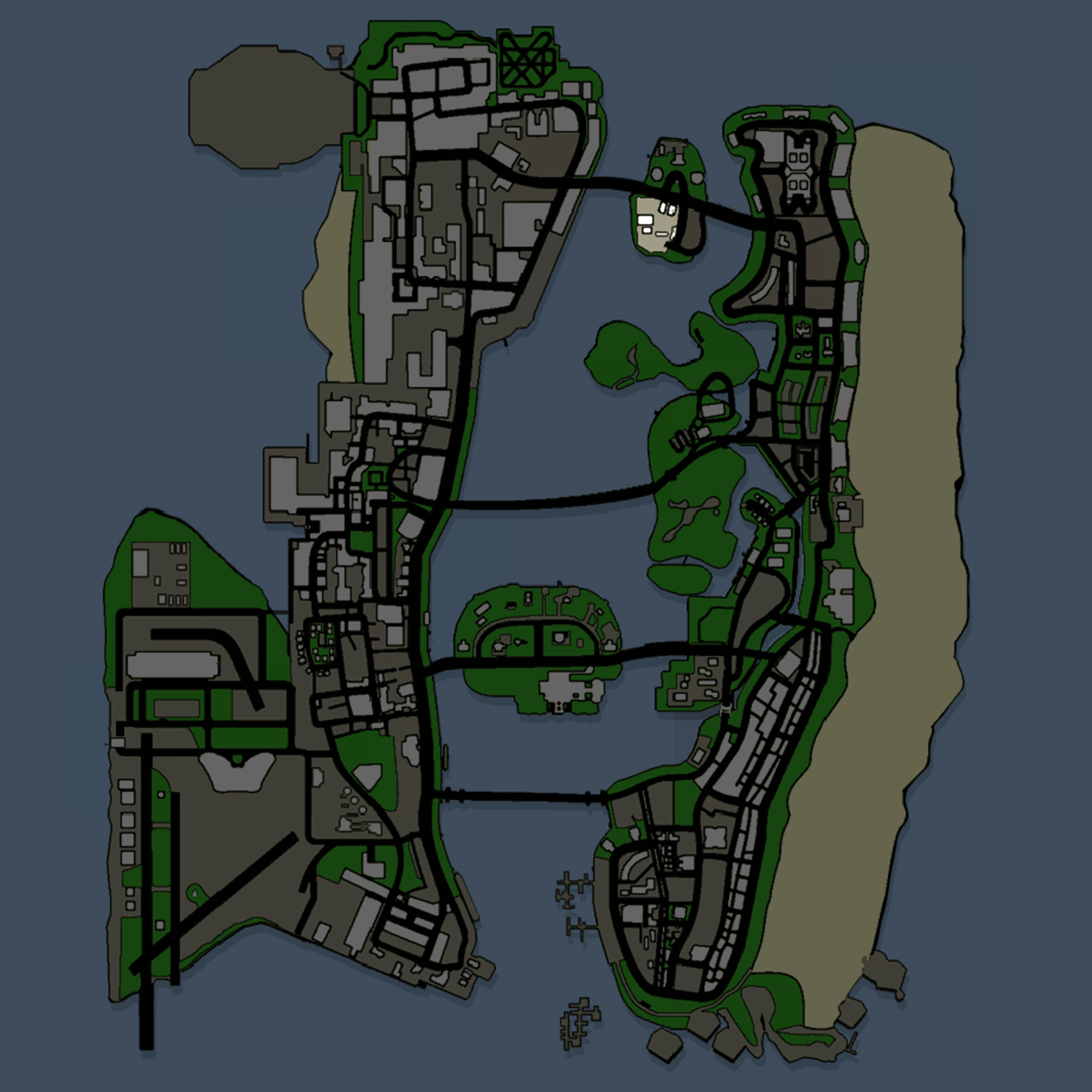 نقشه نسخه Stories هم همون استودیو رو نشون می‌ده، یعنی این لوکیشن سال‌ها قبل از جی‌تی‌ای وی‌سی هم وجود داشته.