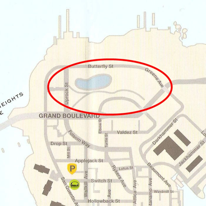 The map showing Welham Park's famous foot-shaped lake — the very thing that kicked off the whole Bigfoot of Bohan myth.