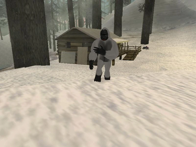 Mount Chiliad's map outline — the 'face' that sparked years of Yeti speculation among players.