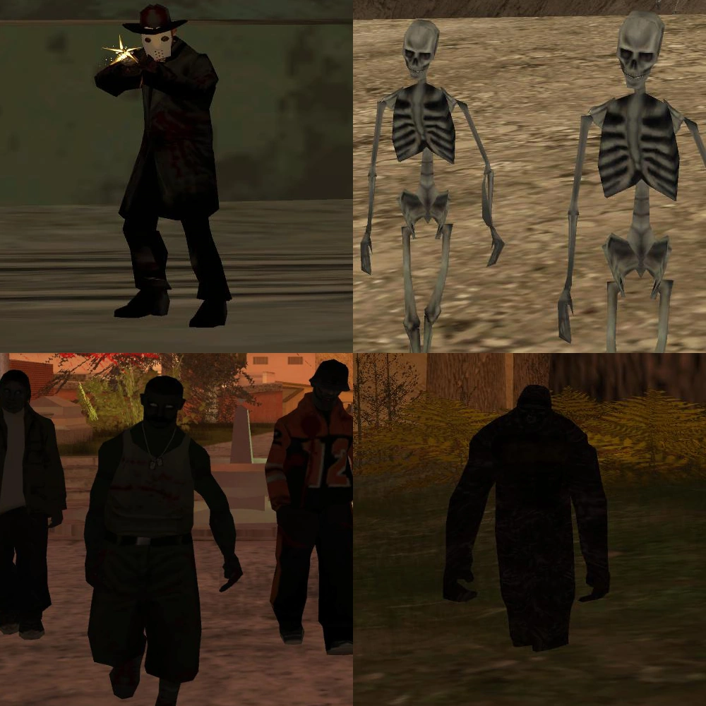 The Mythemix compilation showing the mod-made horrors that fooled an entire generation of myth hunters into thinking Rockman, Sandmen and Gourdhead were hiding in base-game San Andreas.