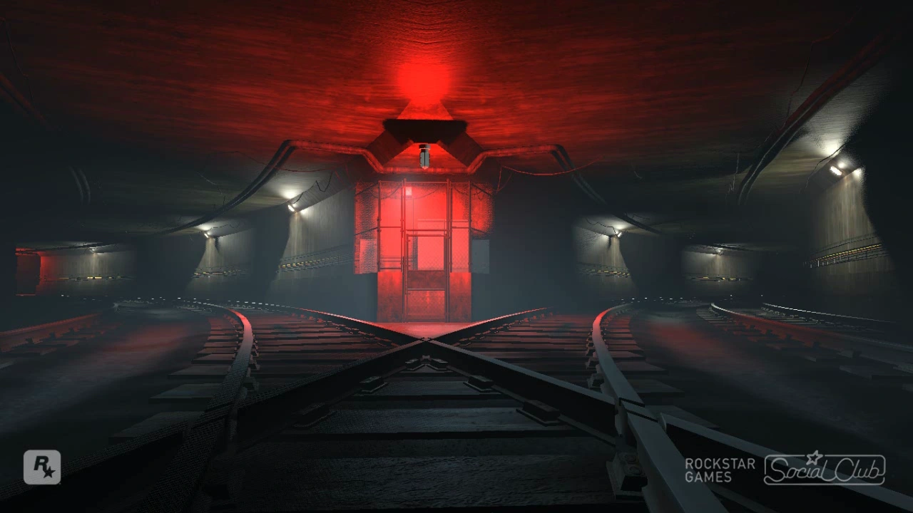The 'haunted' intersection — literally just standard subway geometry, zero monsters.