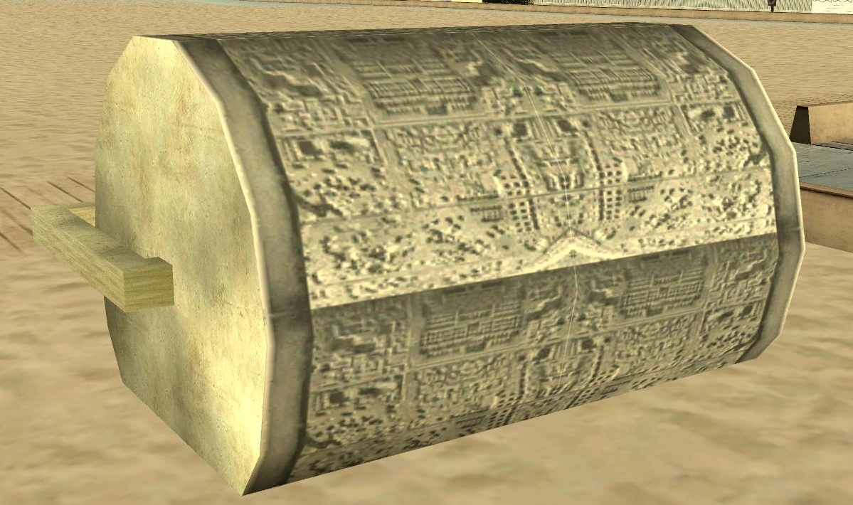 That creepy Santa Maria sand roller everyone thought was some weird Easter egg? It's actually a dead-accurate replica of a real Santa Monica art piece that stamps cityscapes into actual sand — Rockstar's real-world attention to detail is insane.