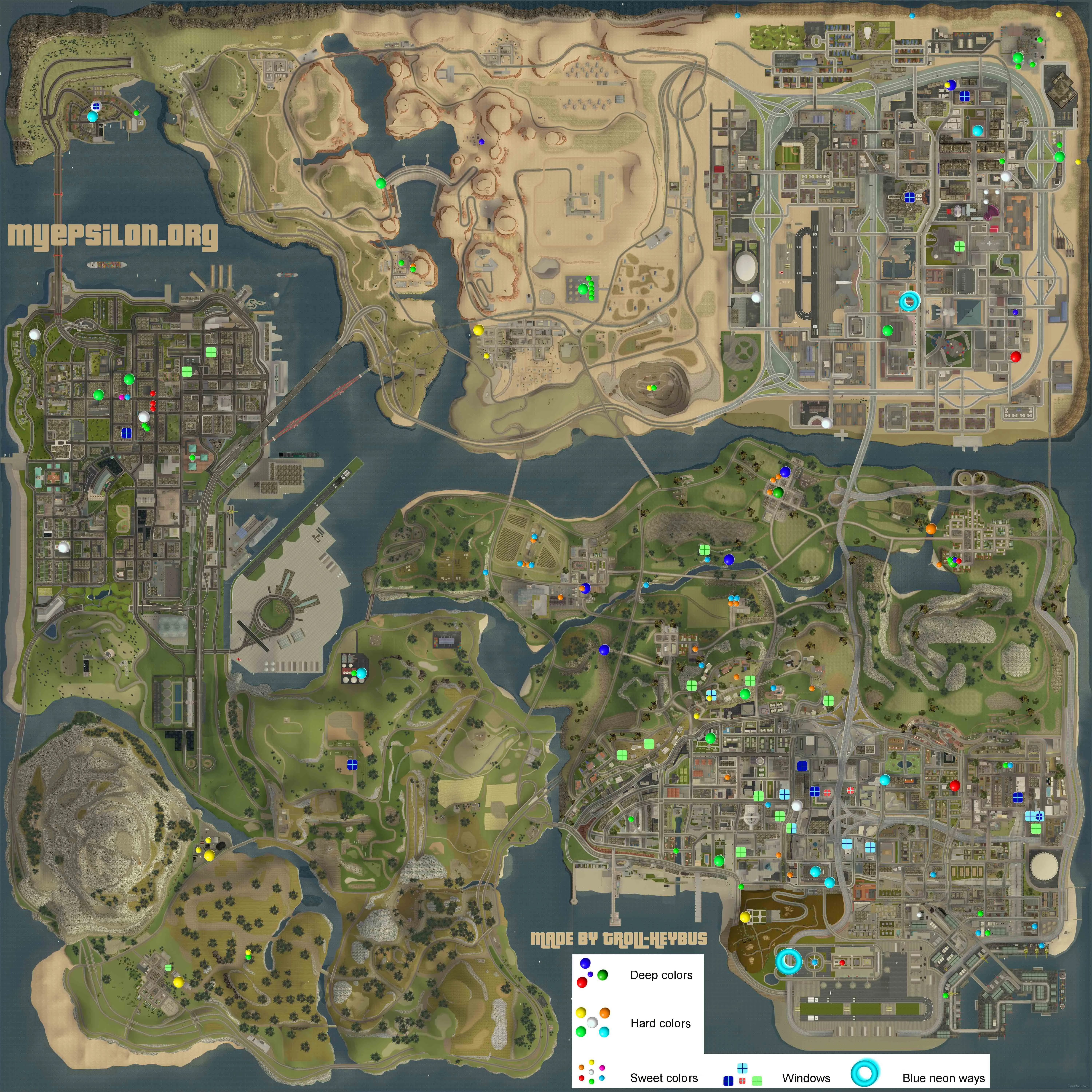 A heatmap of San Andreas' nighttime glow — but that suspicious blue cluster dead center? That's Blueberry calling.