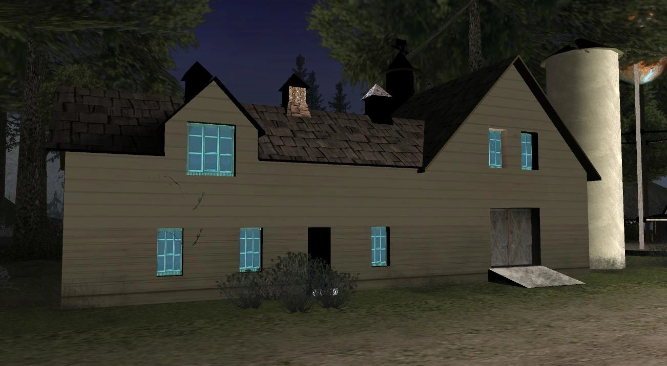 The Farm at night, bathed in that signature Epsilon blue. Coincidence? Yeah, right.