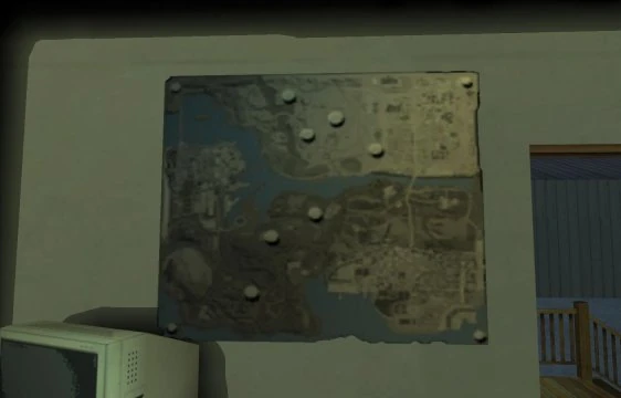 Another angle on Toreno's revisionist headquarters — where GTA's most shameless history-rewriter does his best work.
