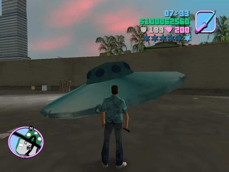 A classic VC UFO, though this one might tie into the space-related rumors swirling around the studio lot.
