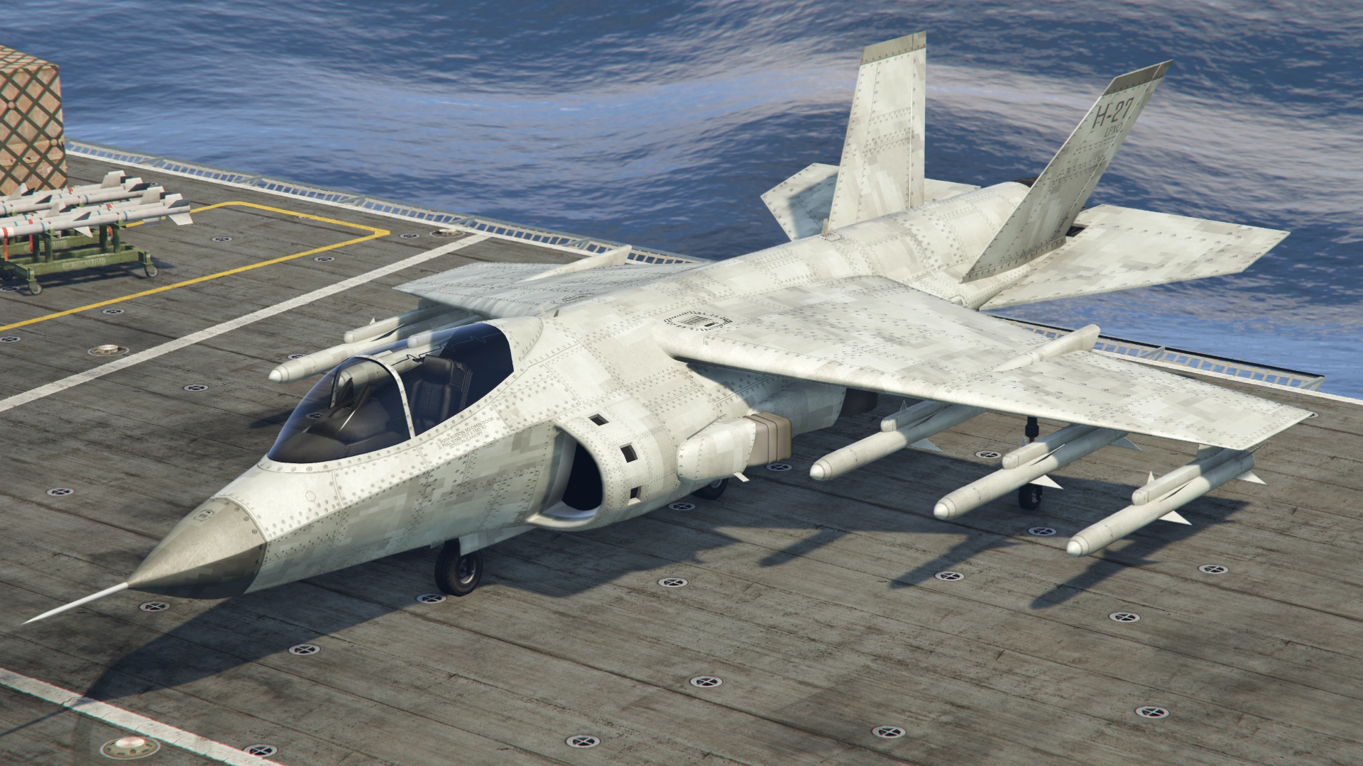 The OG Hydra in GTA Online — the legendary VTOL that spawned the Ghost Hydra myth, but this one's got a pilot.