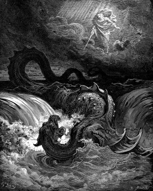 Destruction of Leviathan — classic art showing how deeply these mythic names run in human culture, just like the Ghost Hydra in GTA lore.