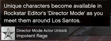 Actor unlocks screen, where your Online protagonist gets locked in with that unchangeable drip.