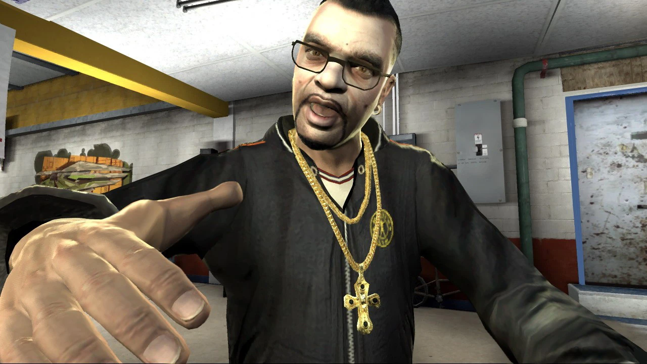 Another GTA IV shot of Manny, pre-mortem and pre-mural.