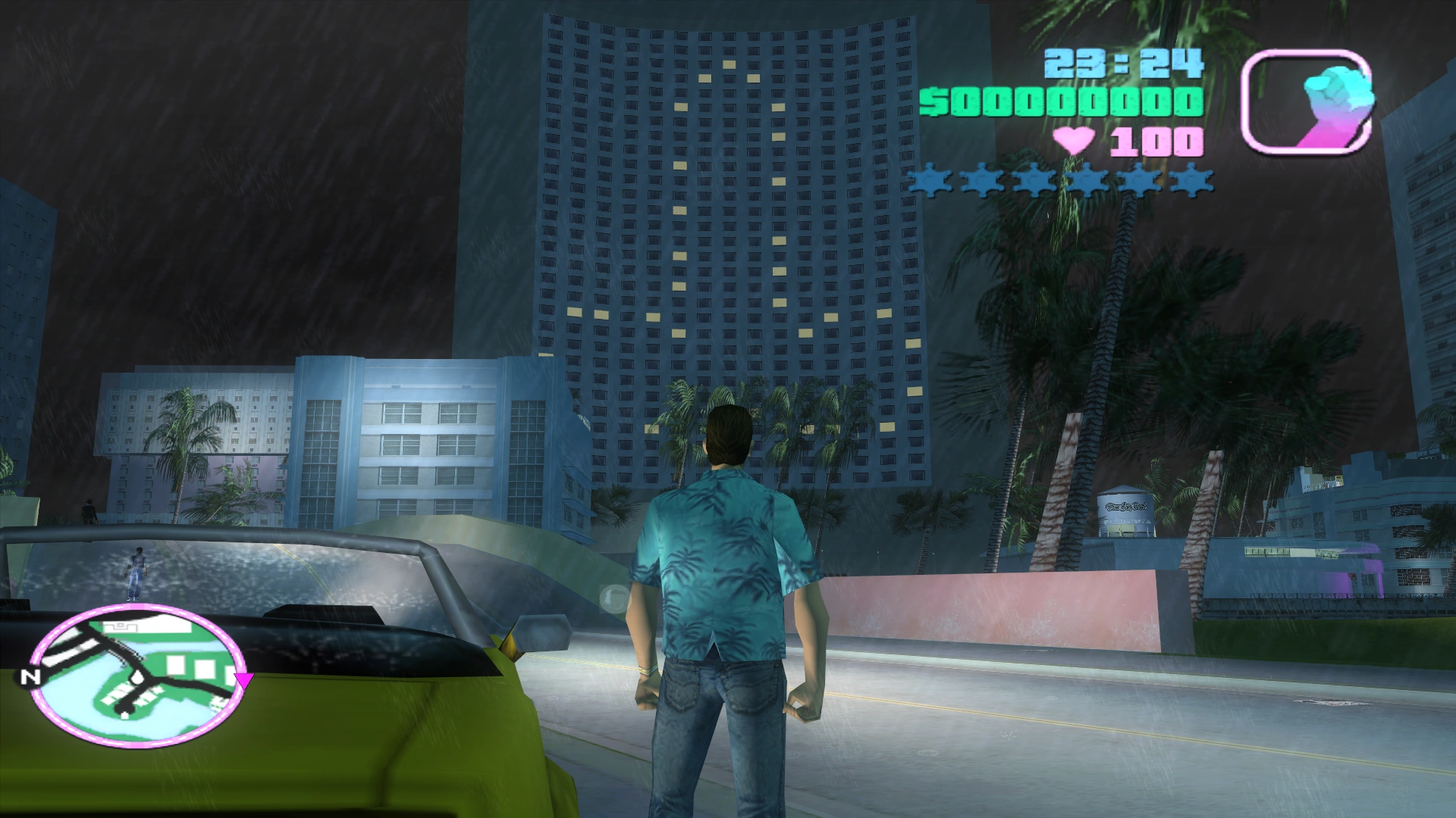 نمای کلی Vice City، Vice Point همینجاست—برید سمت هتل Langer دنبال پوستر سیاهکمدی Samartians.