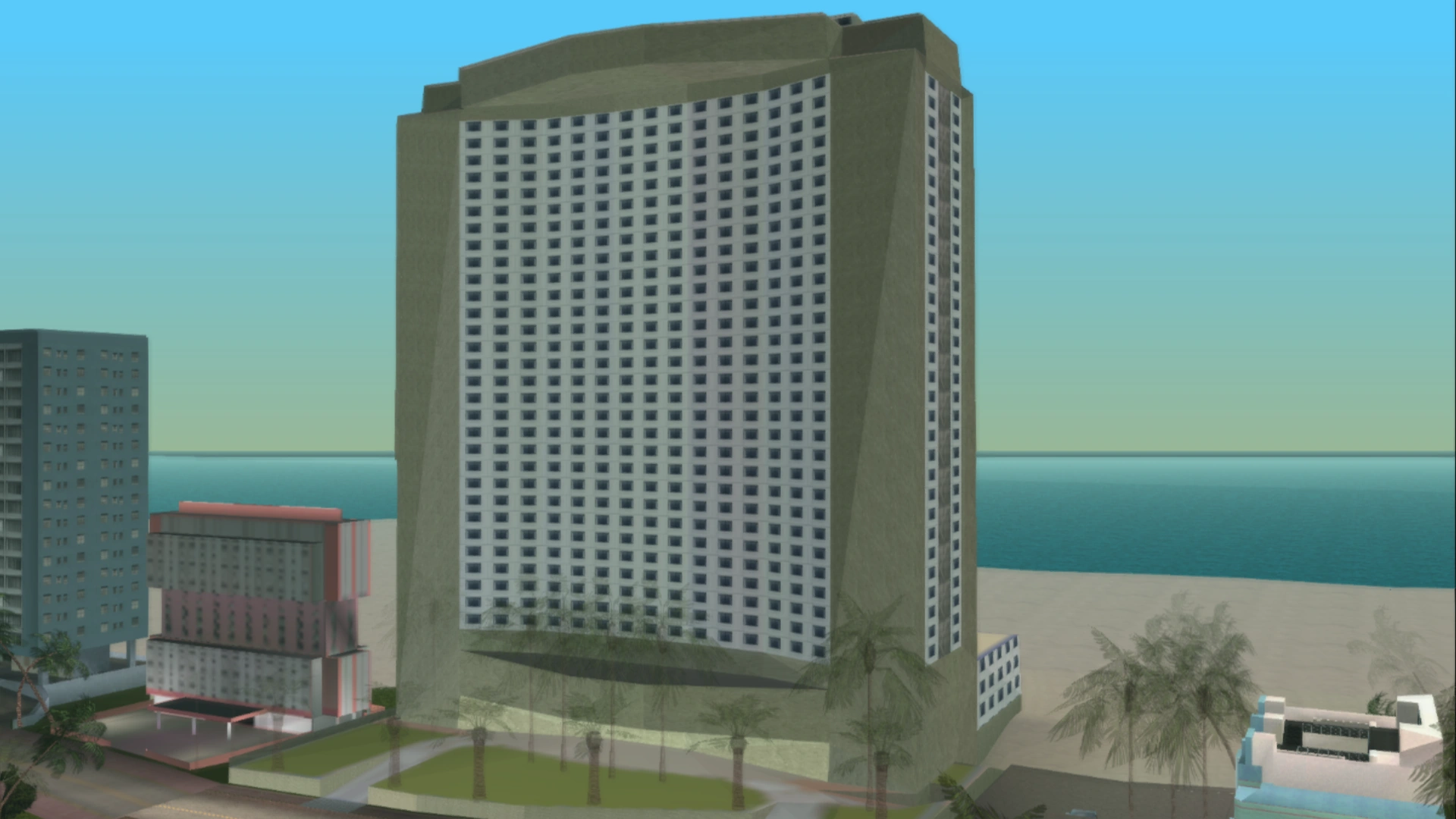 این Van Khoff On The Beachه، یه هتل دیگه تو Vice City Stories—ولی اون پوستر Samartians مال همینجا نیست، مال Langerه.