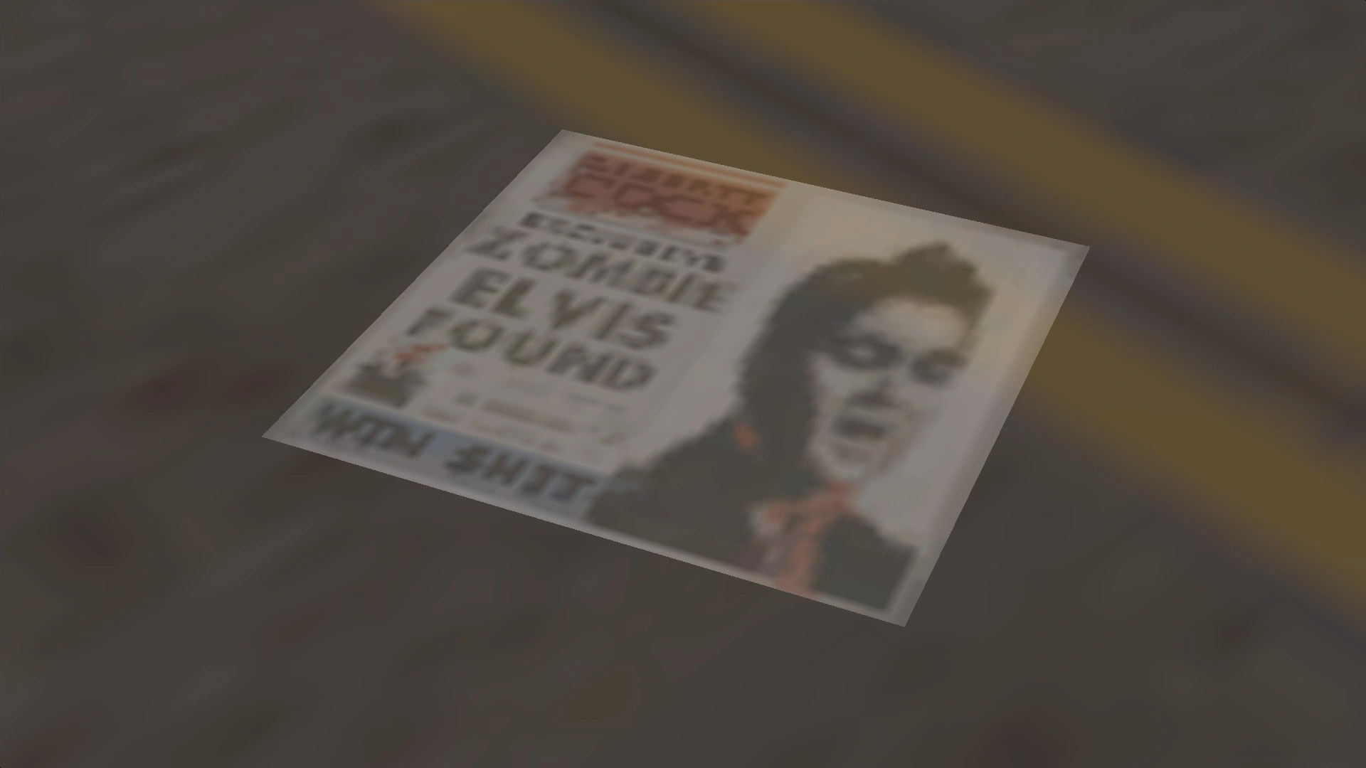 Close-up of the OG 'Zombie Elvis' headline in Vice City — pristine, unbothered, iconic.