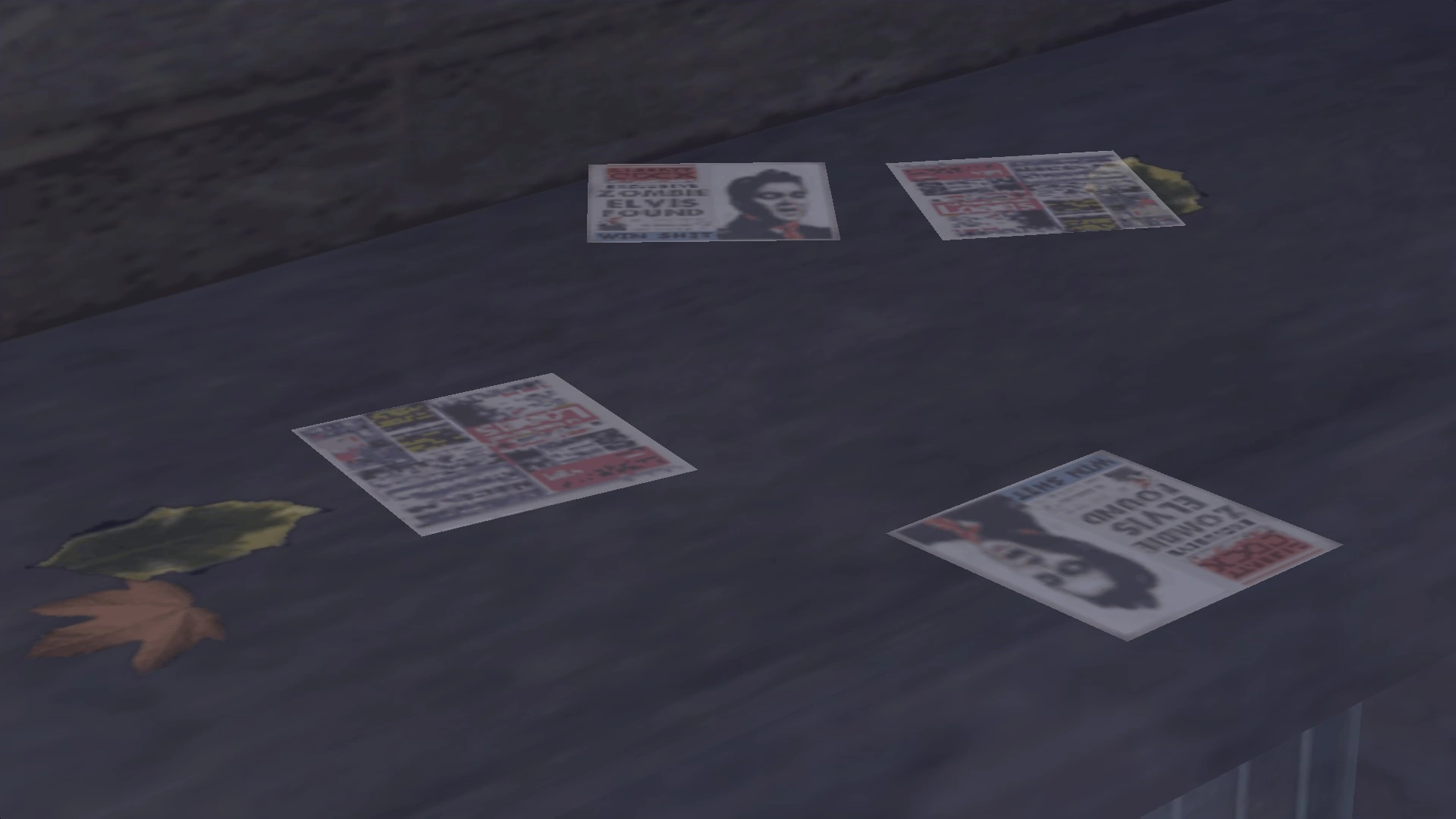 Scattered GTA III newspapers with the original headline — a 2001 legacy the Definitive Edition chose to erase for no good reason.