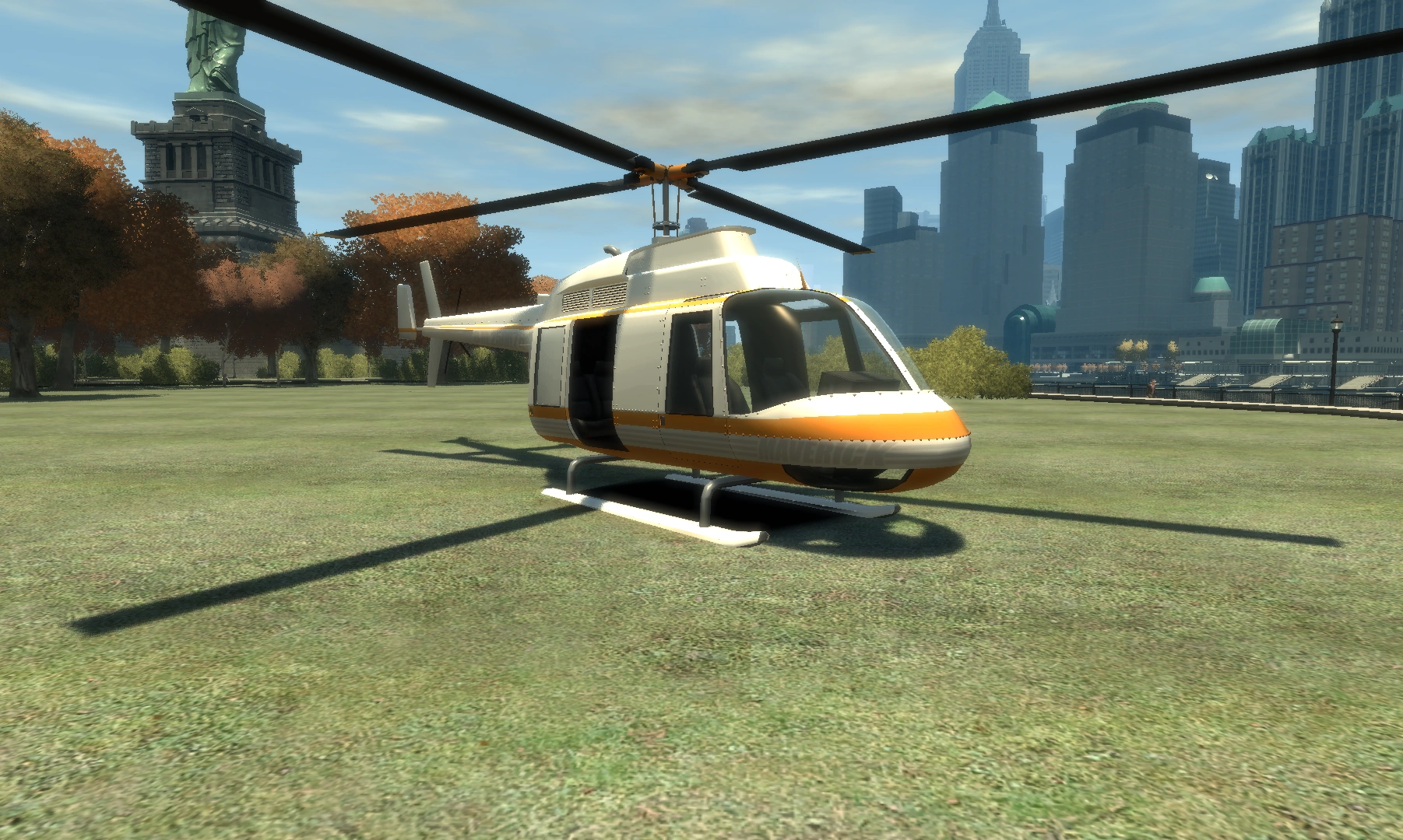 Un altro momento con il Maverick di GTA IV in A Revenger's Tragedy, con il 250676 ancora sulla coda.