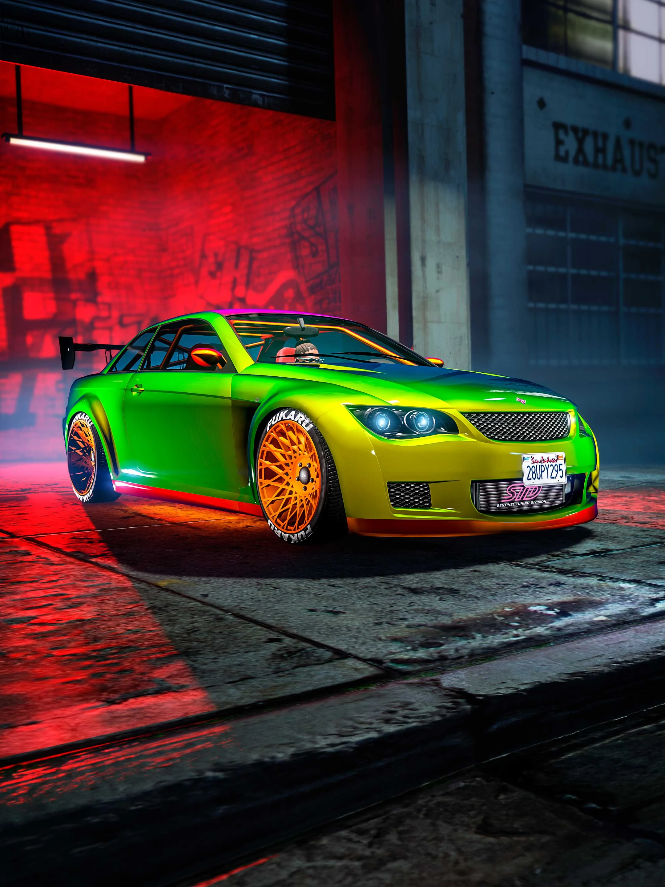 این تبلیغ Ruiner ZZ-8 برای Haos Premium Test Ride هست، ولی ما اینجا داریم درباره یه Sentinel XS مخفی صحبت میکنیم که توی GTA IV پیداش میشد — نه این ماشین پر زرق و برق GTAO.