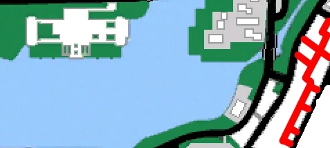 The Court Alley map showing where that busted fence sits in the southern corner.