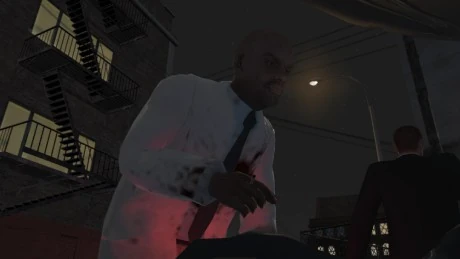 Another angle on the doc in IV — Rockstar never confirmed shit, but that creepy look was all fans needed to run wild.