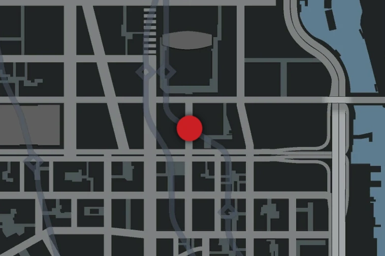 Map of the Easton Service Station, ground zero for GTA IV's most obsessive myth hunters.