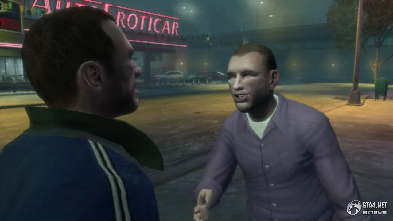 The original Eddie Low from GTA IV — unhinged serial killer of Liberty City. Rockstar's sneaky nod in V implies he got a whole new life behind the wheel.