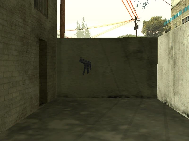 Someone brought an MP5 to a cult fight. Probably took out an Epsilon guard protecting that weird blue glow.