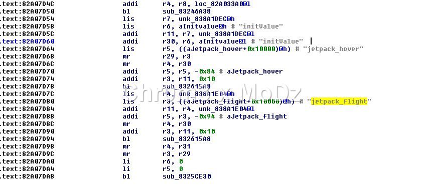 2014 screenshot from leaked files, likely an early peek at that commented-out jetpack code.