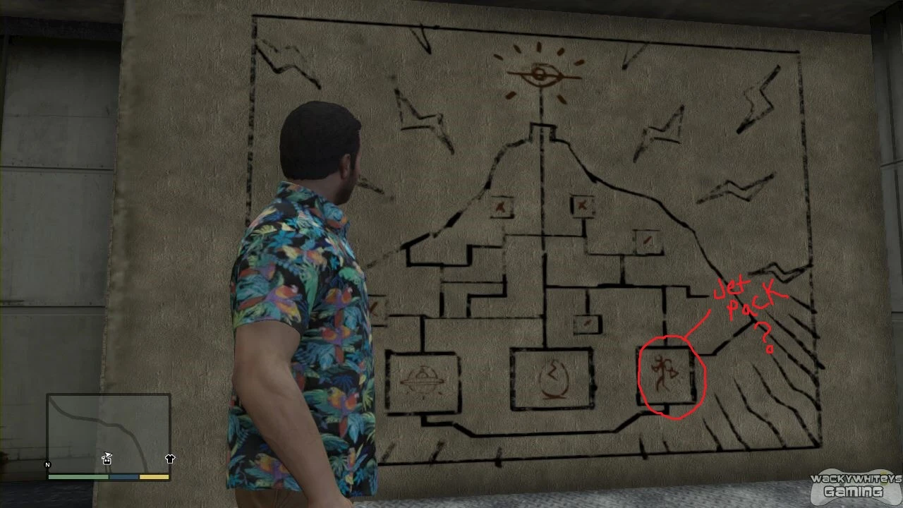 The GTA V jetpack glyph — visual proof of what existed in code but not the game.