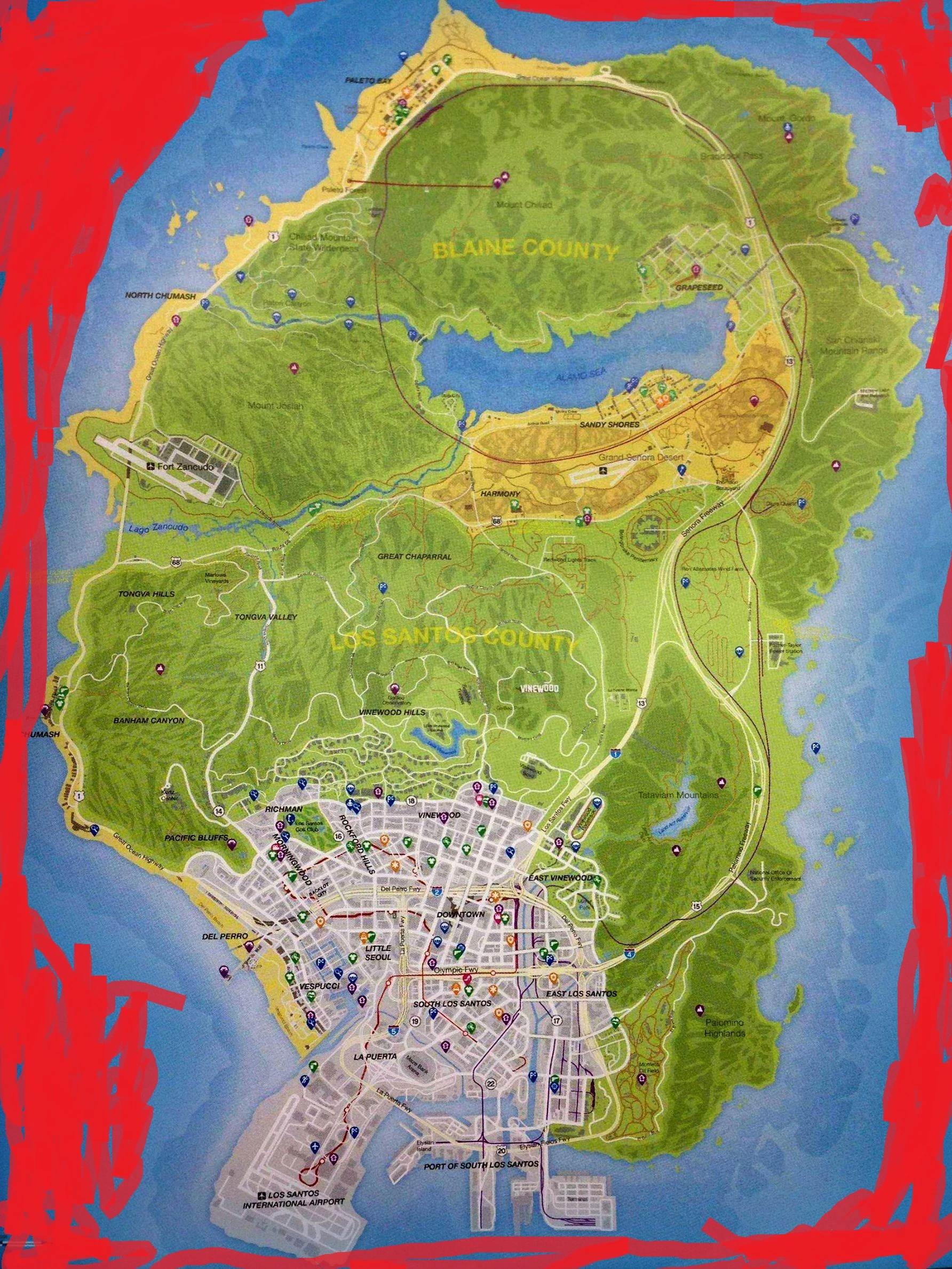 آب GTA V از بالا خیلی آروم و قشنگ به نظر می‌رسه، ولی همین که بری زیر ۱۵۰ متر له می‌شی — بازی اصلاً نمی‌خواد ببینی اعماقش چه خبره.