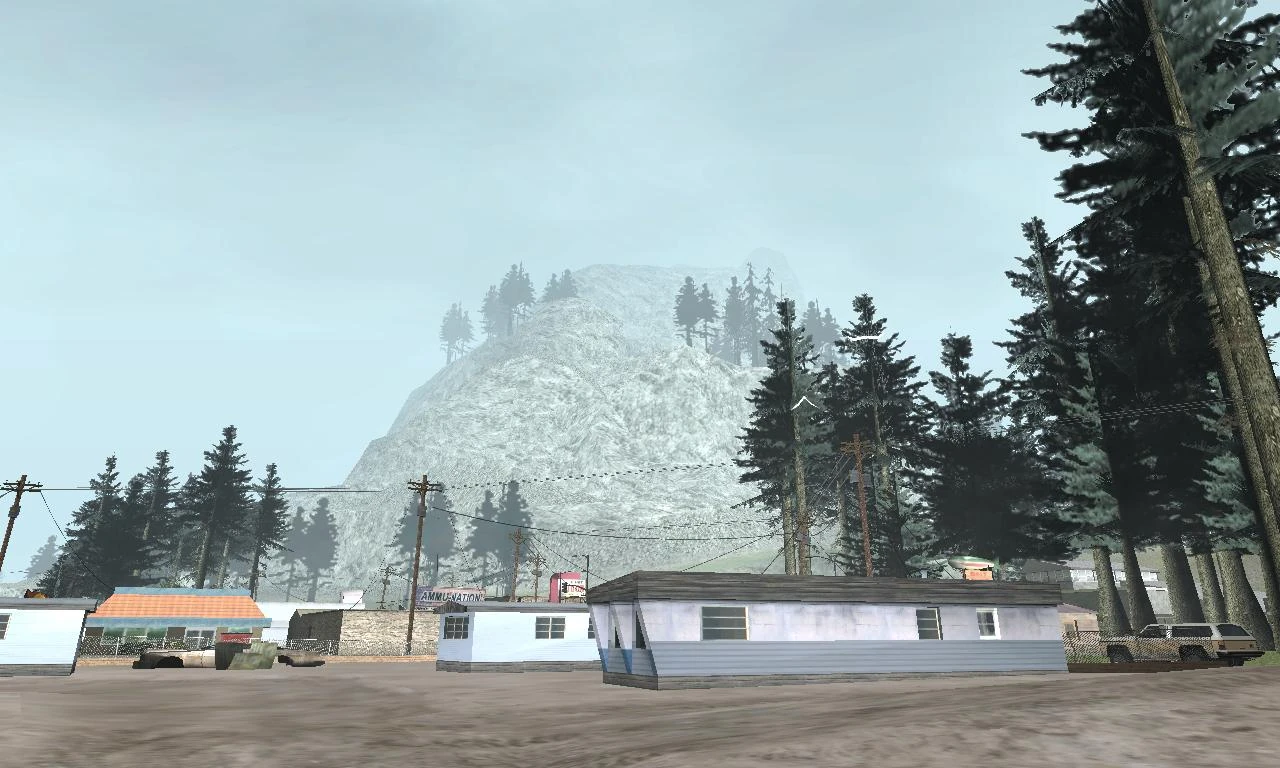 این نمای از فرودگاه (Airport) به کوه چیلیاد نشون میده که چرا خلبانهای NPC دیوونه همیشه راه مستقیم میگیرن سمت صخرهها.