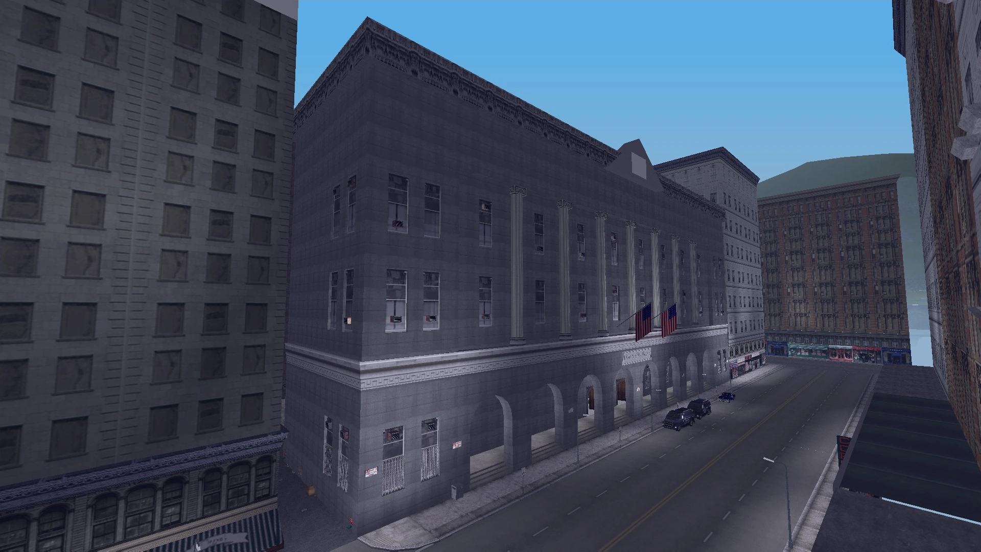 شعبه بانک Liberty City رو Cutscene Road، یه ساختمان کاملاً مدل‌سازی‌شده که هیچ‌وقت قرار نبود پات روش بذاری.