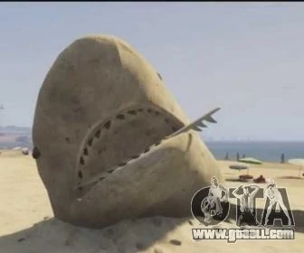 A small sand shark — nowhere near the Chiliad giant players swore they saw.
