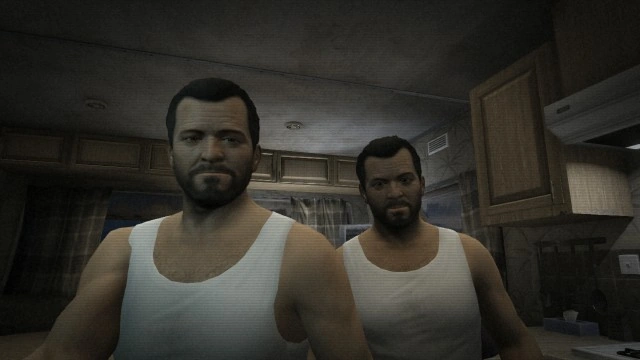 Michael's duplicate glitch moment — proves how buggy GTA V could get, though Blue Hell still reigns supreme as the OG void.