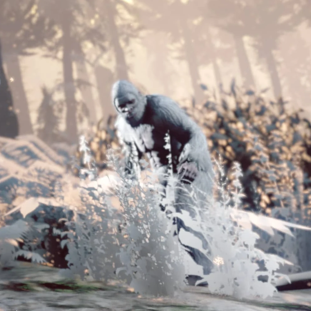 The Yeti brand portrait in GTA Online — Rockstar's ultimate troll, slapping the Patterson-Gimlin Frame 352 on a clothing logo instead of an actual creature.