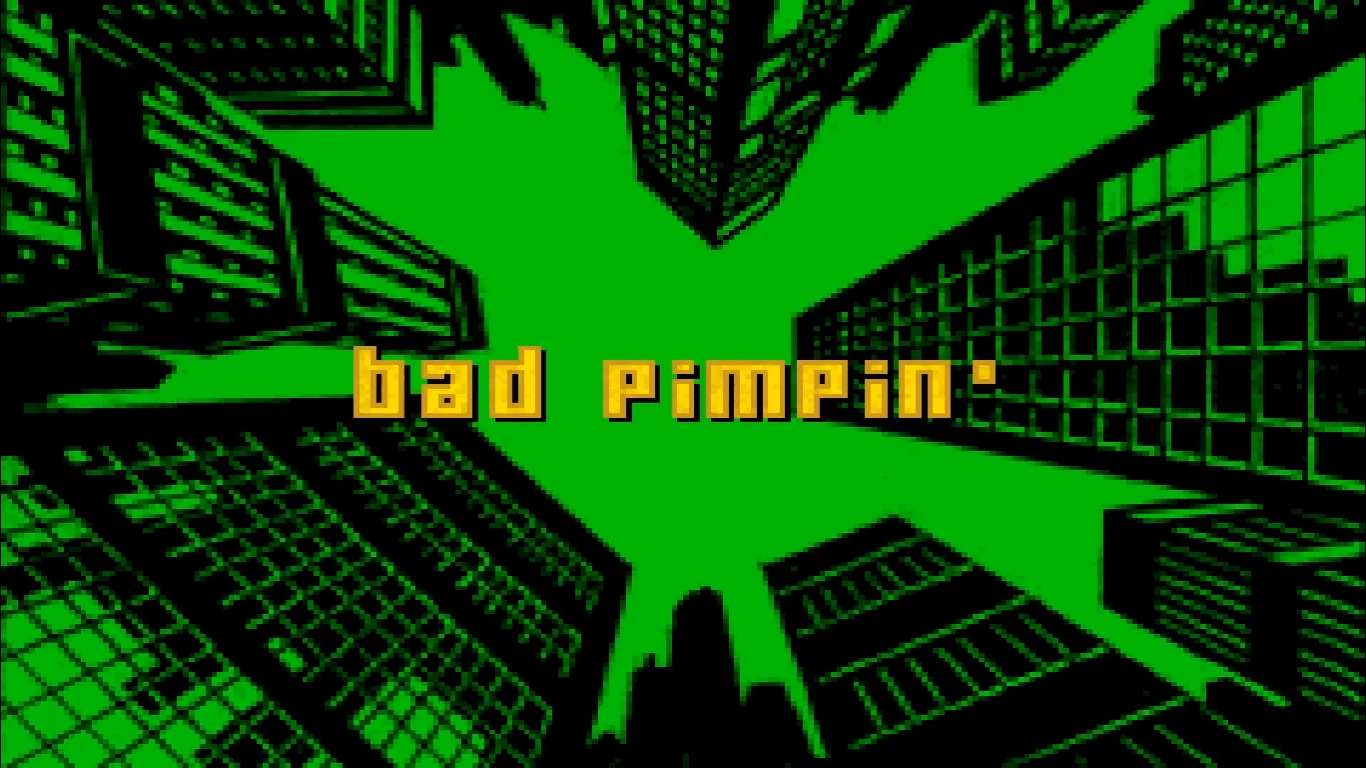 Bad Pimpin' mission title from the game that pimp-slapped Digital Eclipse via tombstone.