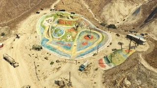 Aerial view showing how isolated this place is — totally Trevor's vibe.