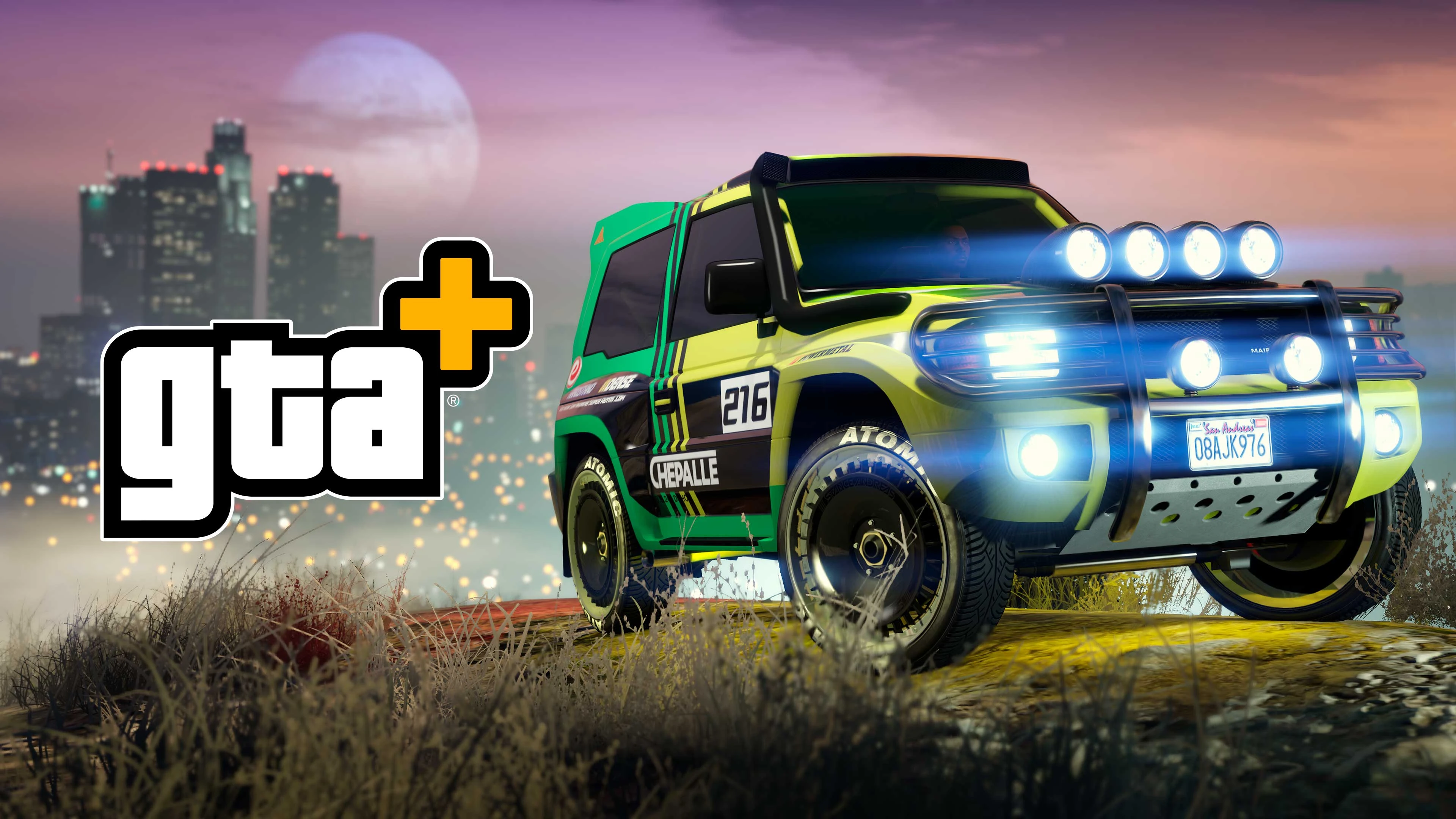 هدر تبلیغاتی GTA+ ژوئن ۲۰۲۳ که معرفی MonstroCiti رو توی GTAO نسل جدید نشون میده.