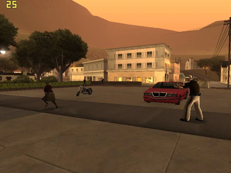 Helping cops in GTA San Andreas gets you a WANTED LEVEL — the exact opposite of Vice City!